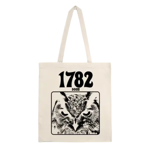 1782 - Doom Owl Tote Bag - Natural