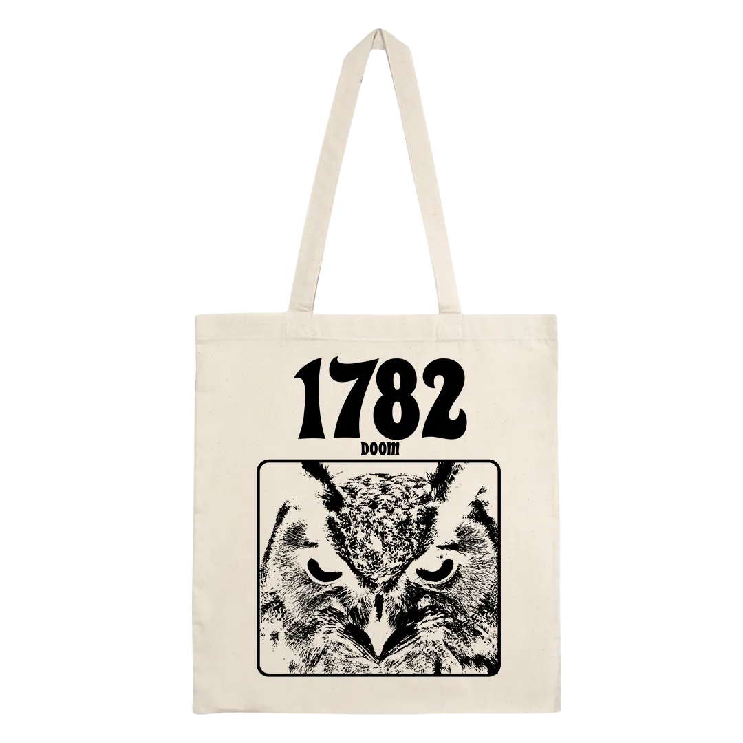 1782 - Doom Owl Tote Bag - Natural