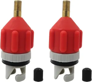 2025 New 2x Universal Inflatable Boat SUP Pump Converter Air Valve Adapter Pumping Head Connector for Stand Up Paddle Board/Dinghy/Paddling Pool/Kayak/Inflator Bed/Rowing Boat - Orange