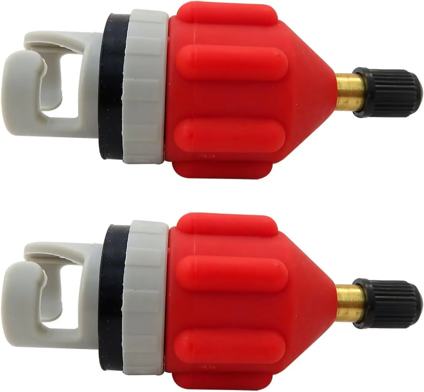 2025 New 2x Universal Inflatable Boat SUP Pump Converter Air Valve Adapter Pumping Head Connector for Stand Up Paddle Board/Dinghy/Paddling Pool/Kayak/Inflator Bed/Rowing Boat - Orange