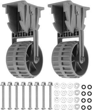 2pcs Dinghy Wheels, Nylon Inflatable Boat Launching Wheels, Flip up Boat Dolly Launching Wheel for Dinghy Raft Small Kayak