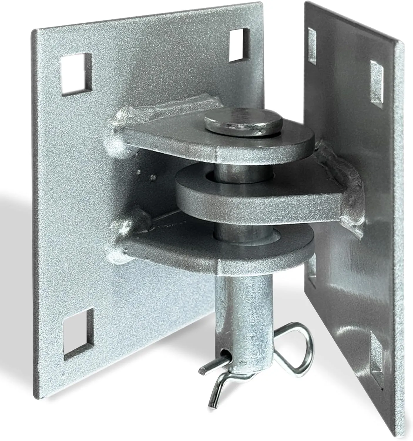 2pcs Floating Dock Hinge Heavy Duty Dock Hardware Brackets Female Corner Hinge Dock Parts Connector Hinge T Style Backer Plate
