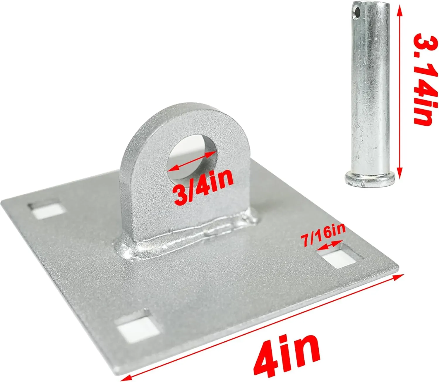 2pcs Floating Dock Hinge Heavy Duty Dock Hardware Brackets Female Corner Hinge Dock Parts Connector Hinge T Style Backer Plate
