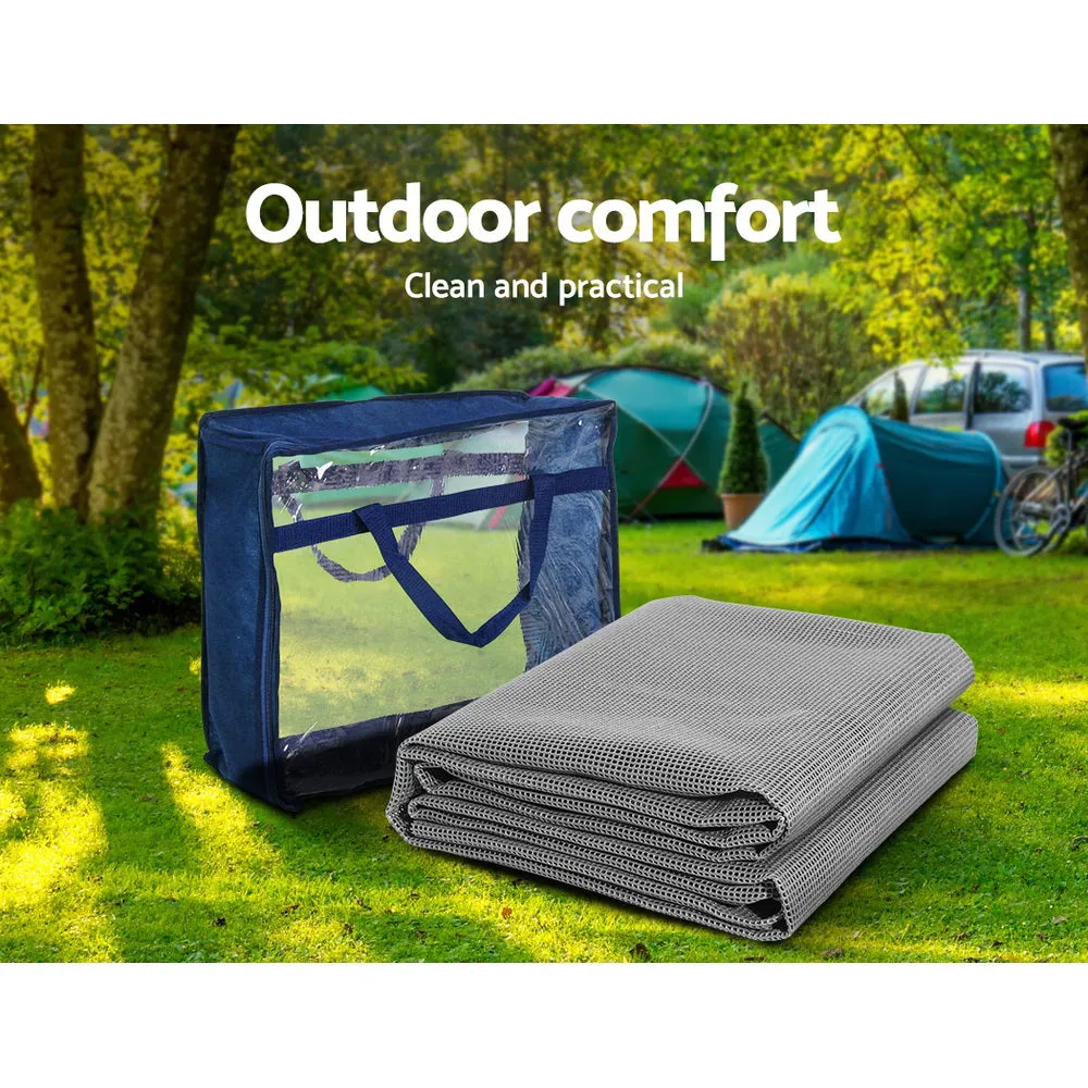2pcs Heavy-Duty UV-Treated Non-Slip Caravan Annex Mats Weisshorn