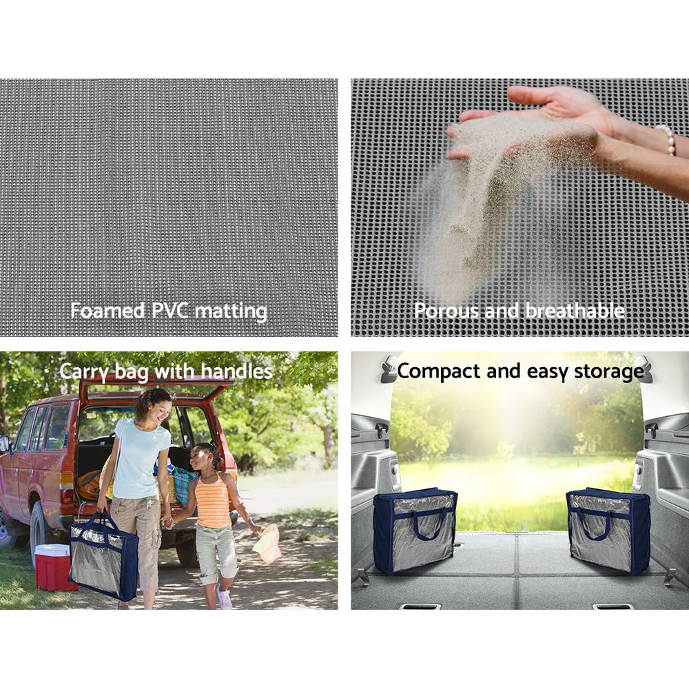 2pcs Heavy-Duty UV-Treated Non-Slip Caravan Annex Mats Weisshorn