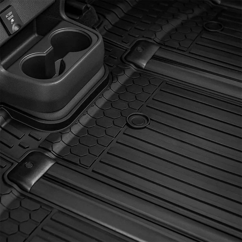3W Toyota Sienna 7 Seat 2021-2023 Custom Floor Mats / Trunk Mat TPE Material & All-Weather Protection