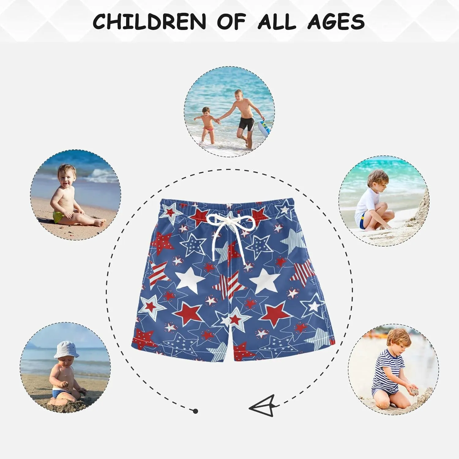 Aflyko Boys' Board Short Girls Swimming Trunk Bathing Suit Swimwear All Day Shorts