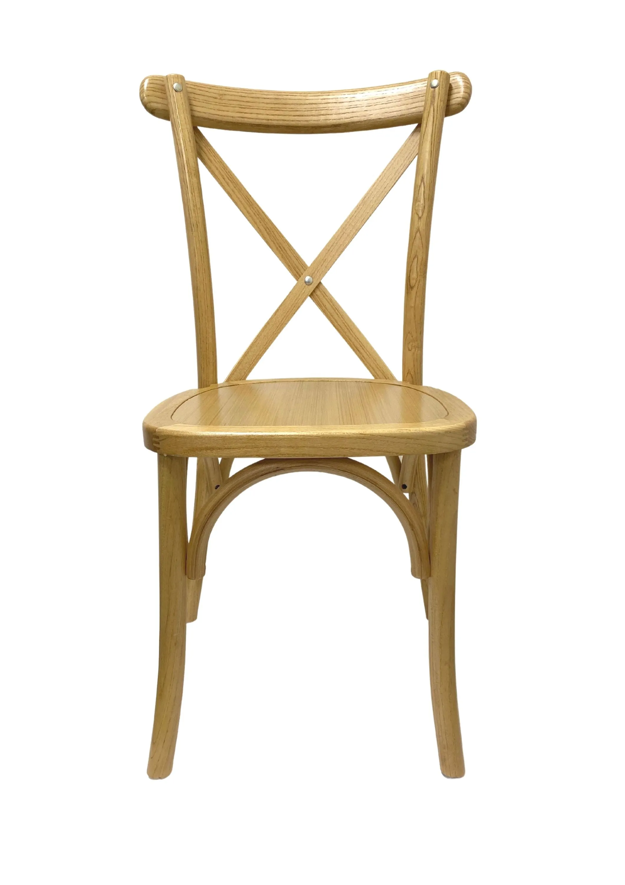 Athena One Cross Back Chair - Solid Timber Seat-