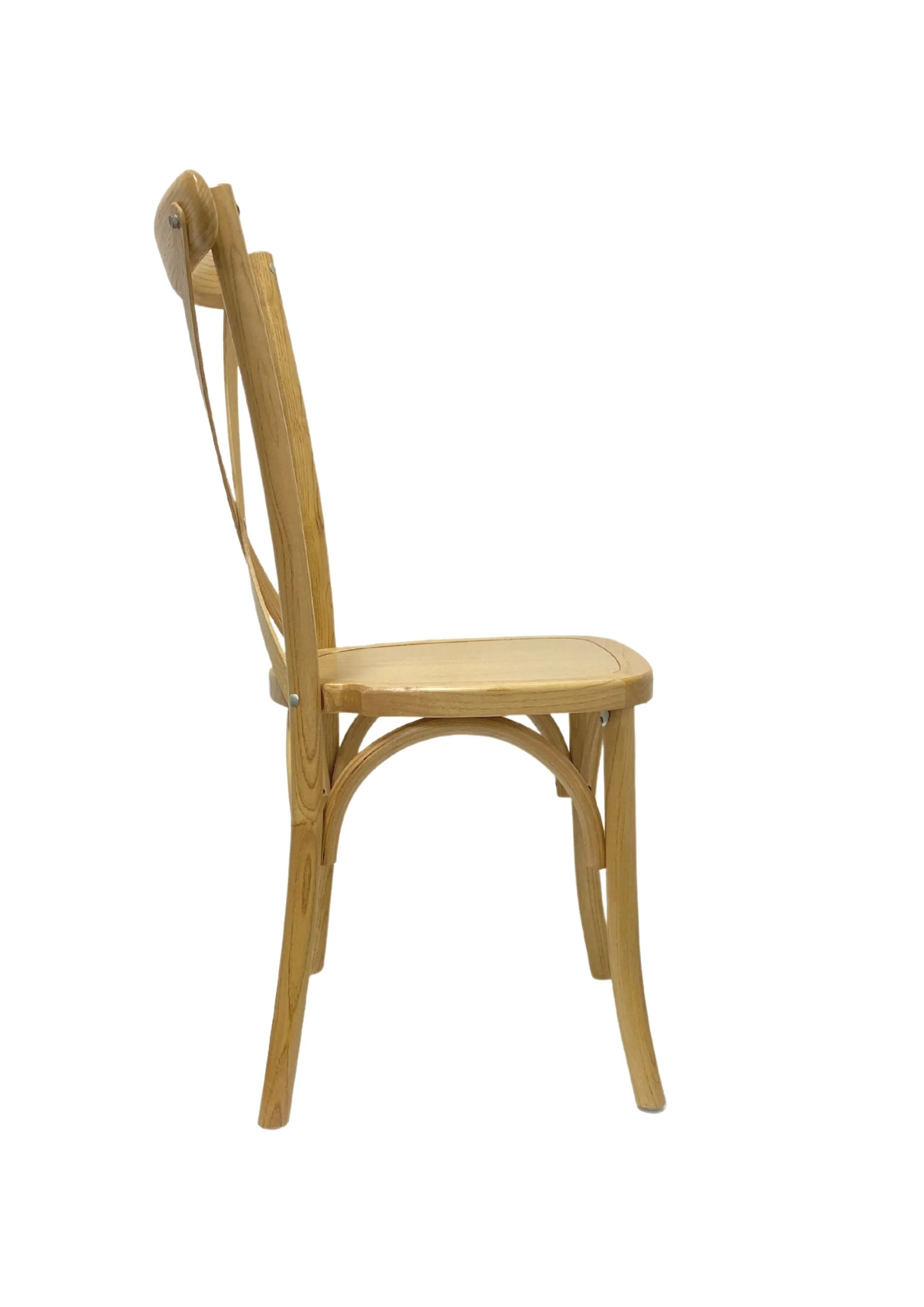 Athena One Cross Back Chair - Solid Timber Seat-