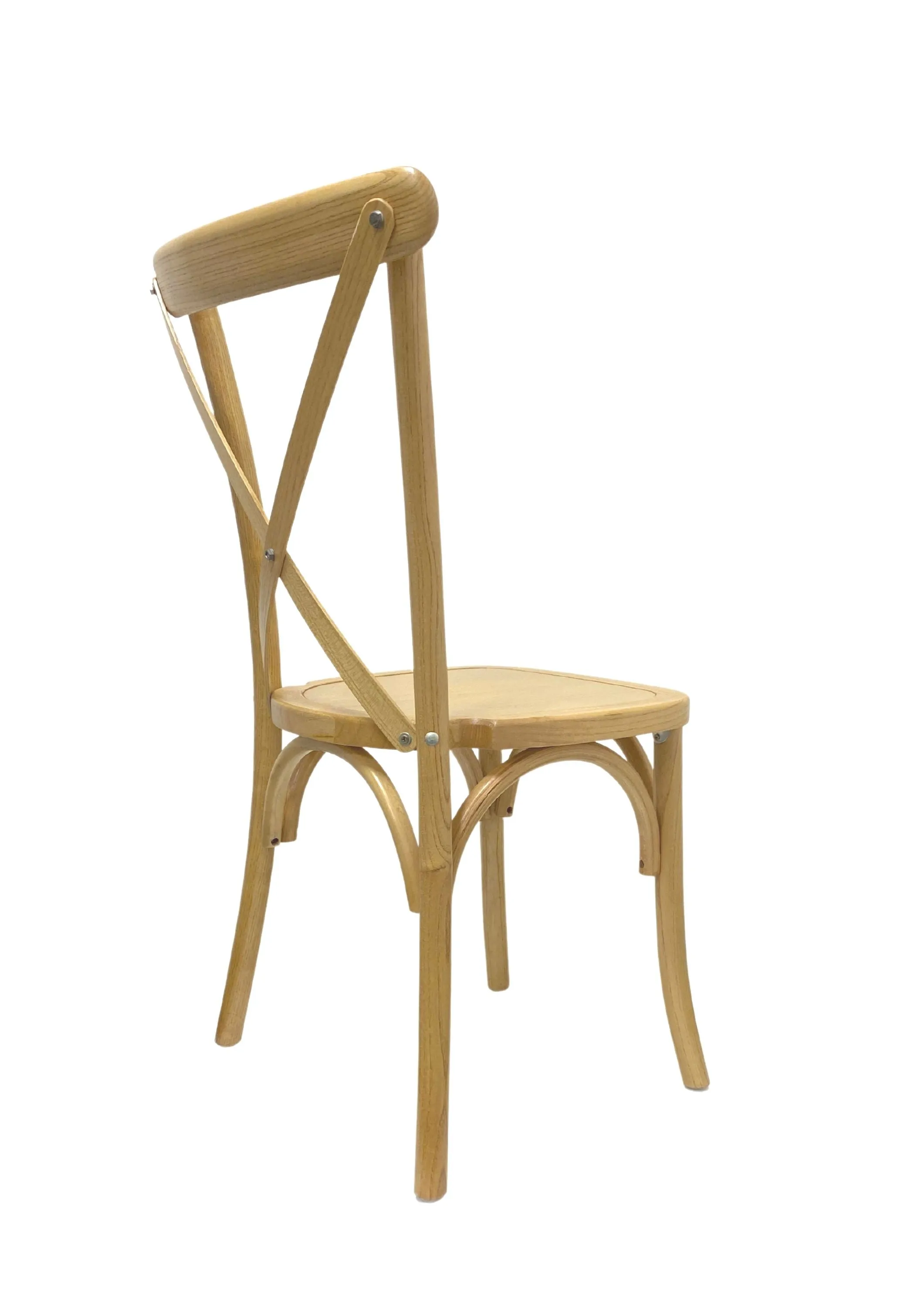 Athena One Cross Back Chair - Solid Timber Seat-