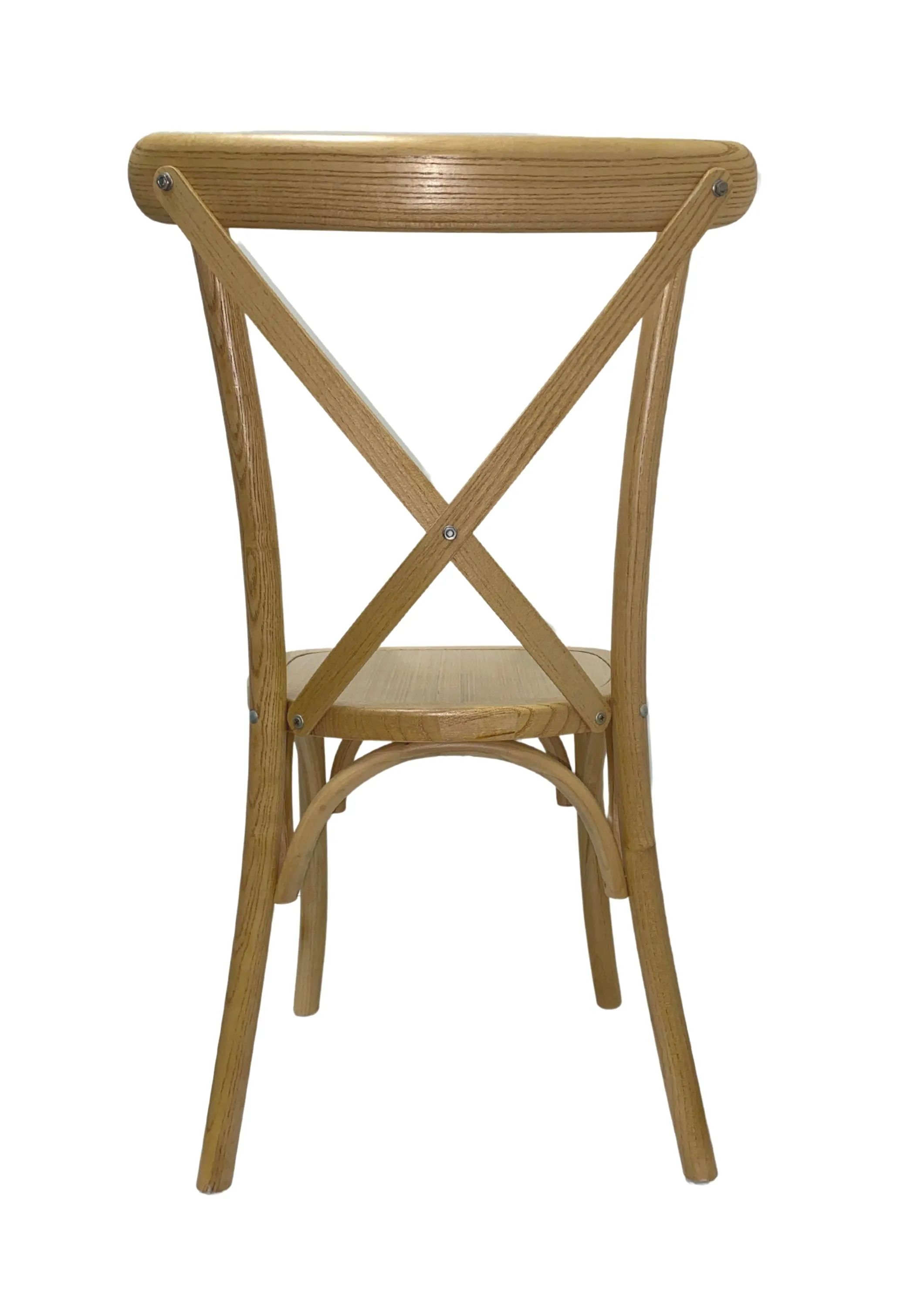 Athena One Cross Back Chair - Solid Timber Seat-
