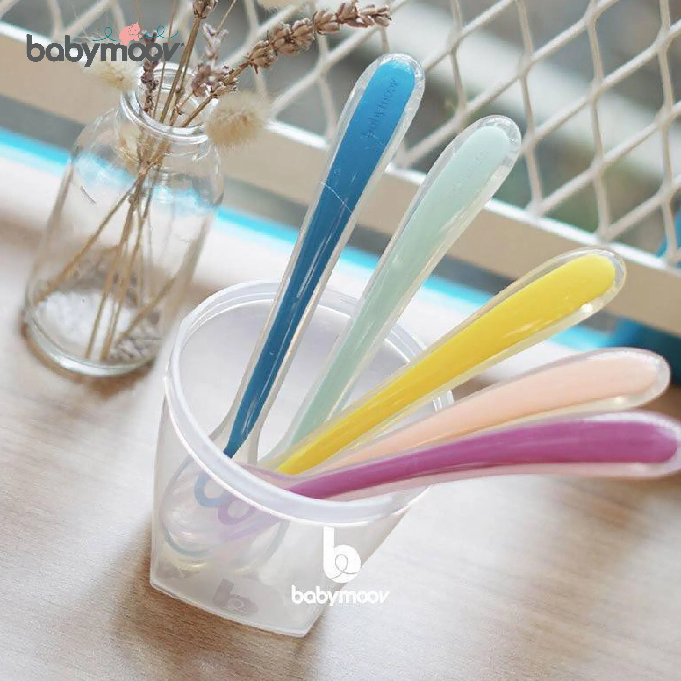 Babymoov 1st Age Silicone Baby Spoon (4m )