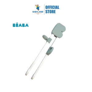 Beaba 3 in 1 Learning Chopsticks - Green Blue 3y 