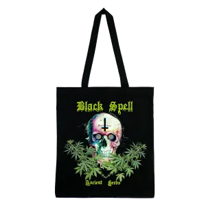 Black Spell - Ancient Herbs Tote Bag - Black