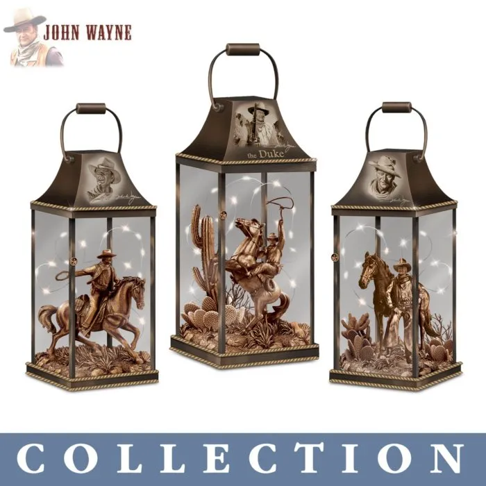 Bradford Exchange John Wayne Hollywood Luminary Lantern - Beacon of Courage #1