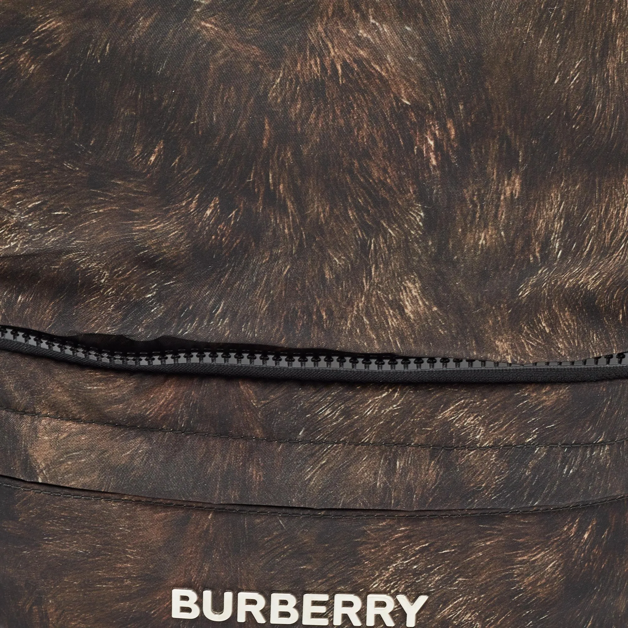 BURBERRY Black/Brown Nylon Convertible Backpack