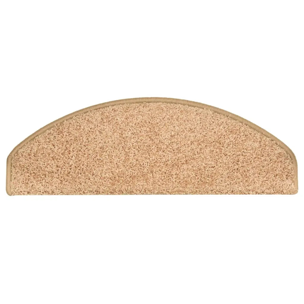 Carpet Stair Treads 15 pcs Gold 65x21x4 cm