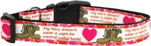 Combat Boots Dog Collar Large