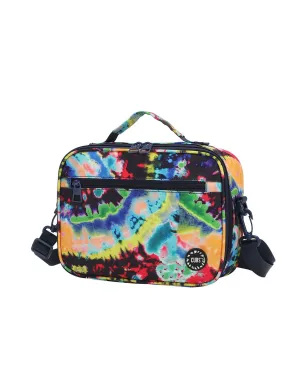 Cubs Black Tie Dye Swirls Cross Body Lunch Bag