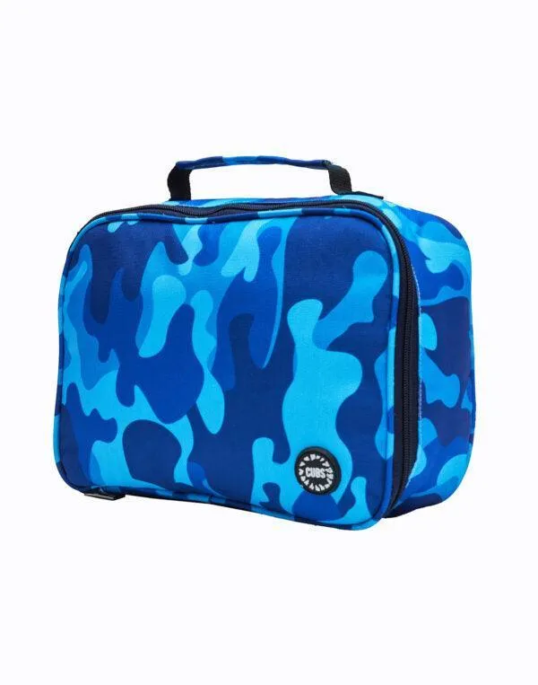 CUBS CAMO BLUE BIG AND BASIC LUNCH BAG