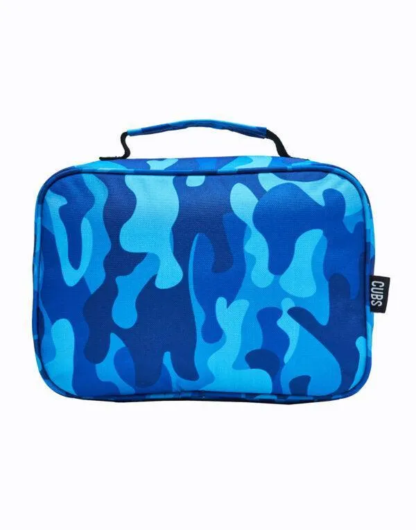 CUBS CAMO BLUE BIG AND BASIC LUNCH BAG