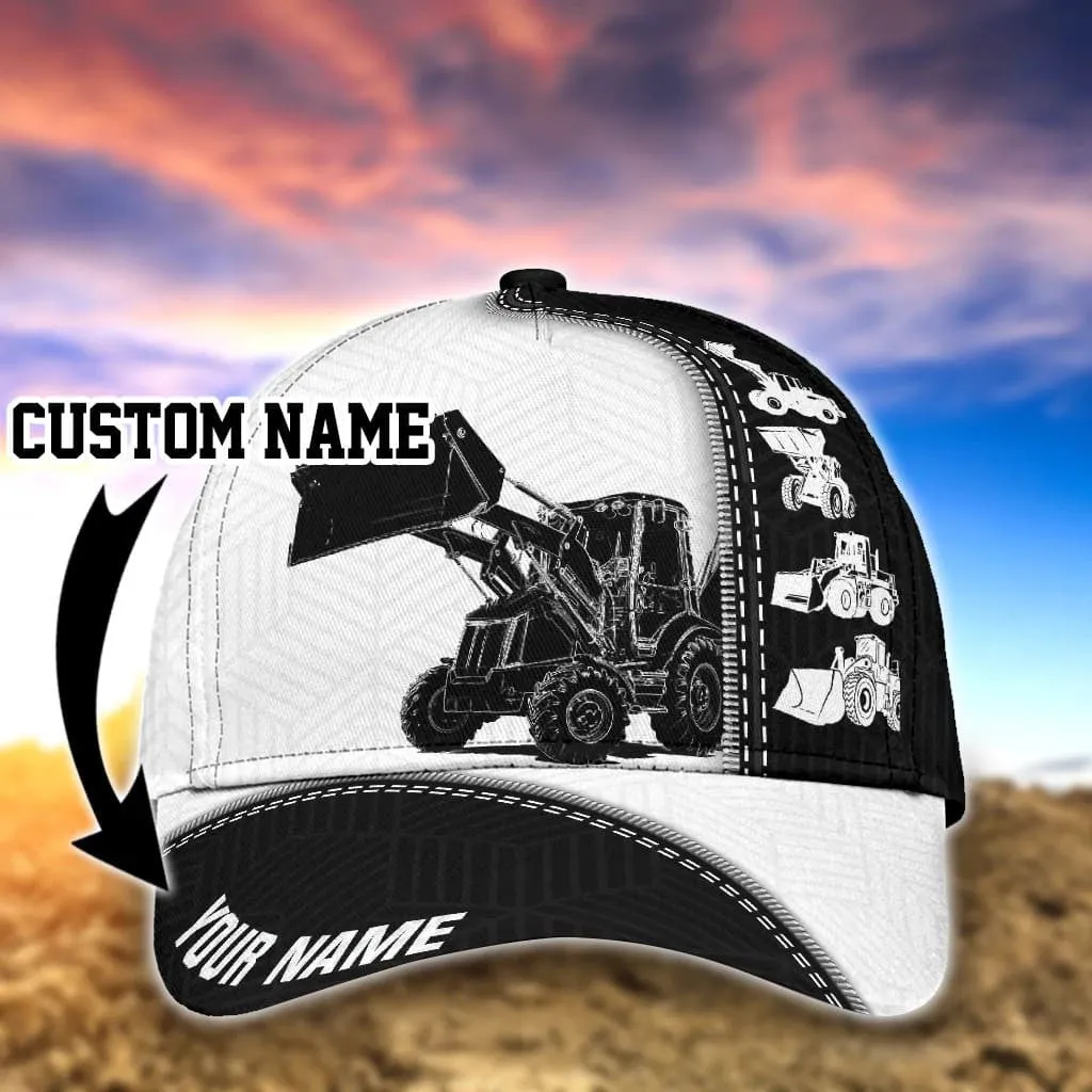 Custom Heavy Equipment 3D Classic Cap for Husband Proud of Heavy Equipment Hat