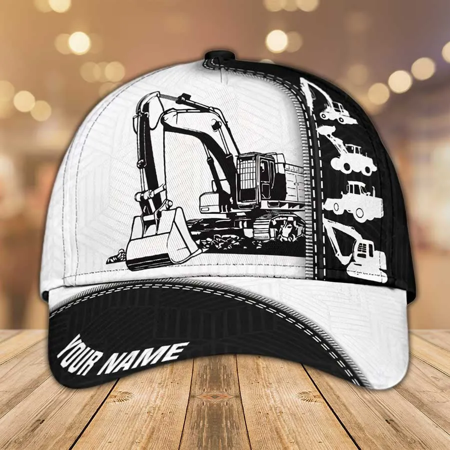 Custom Heavy Equipment 3D Classic Cap for Husband Proud of Heavy Equipment Hat