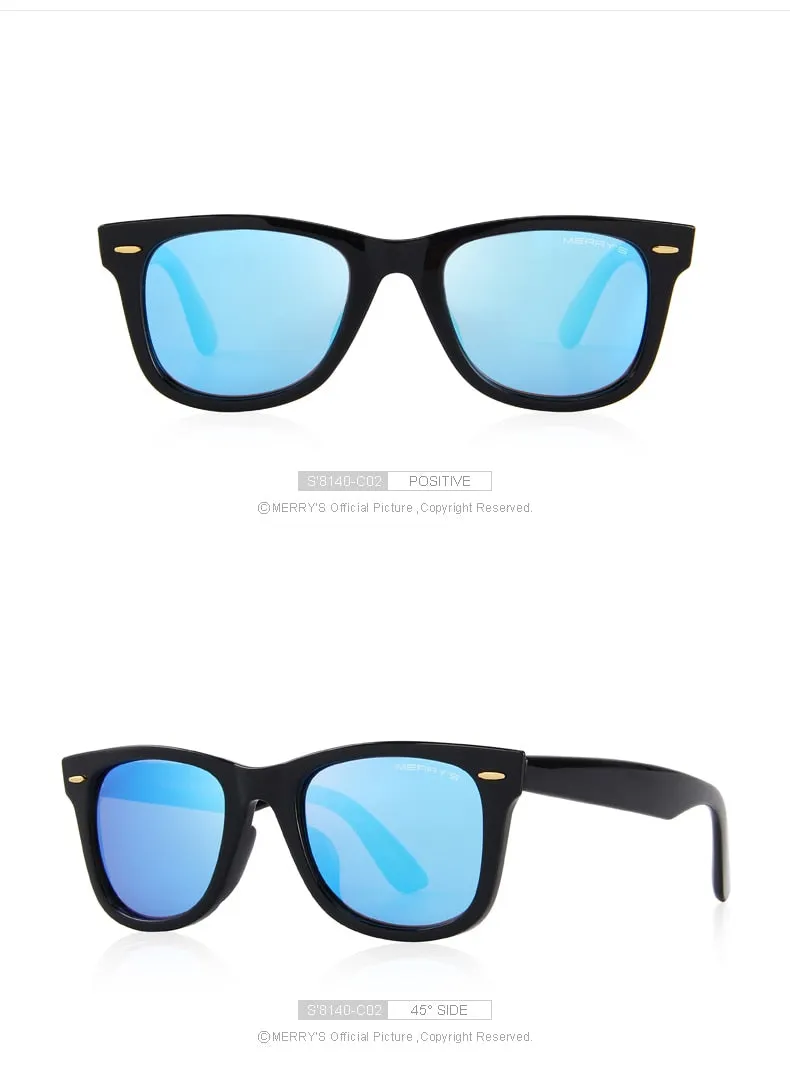 Designer Men/Women Classic Retro Rivet Polarized 100% UV Protection Sunglasses