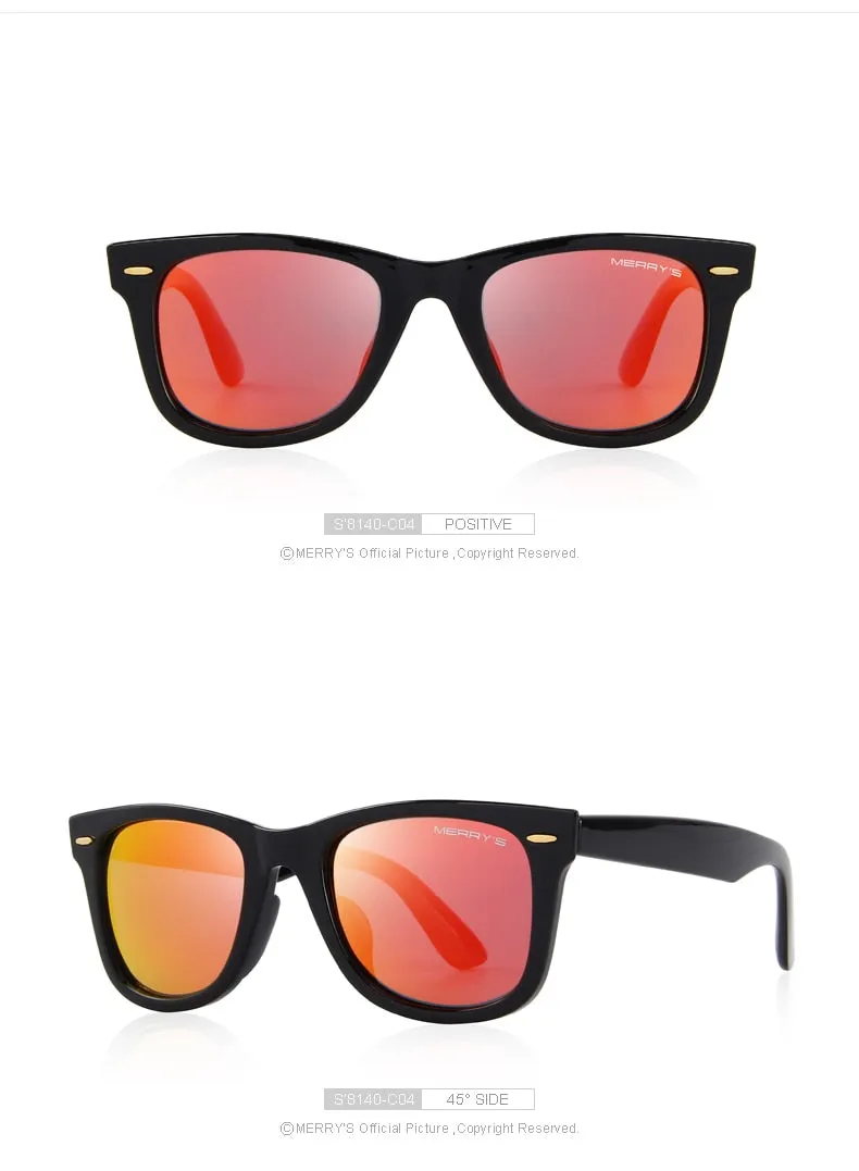 Designer Men/Women Classic Retro Rivet Polarized 100% UV Protection Sunglasses