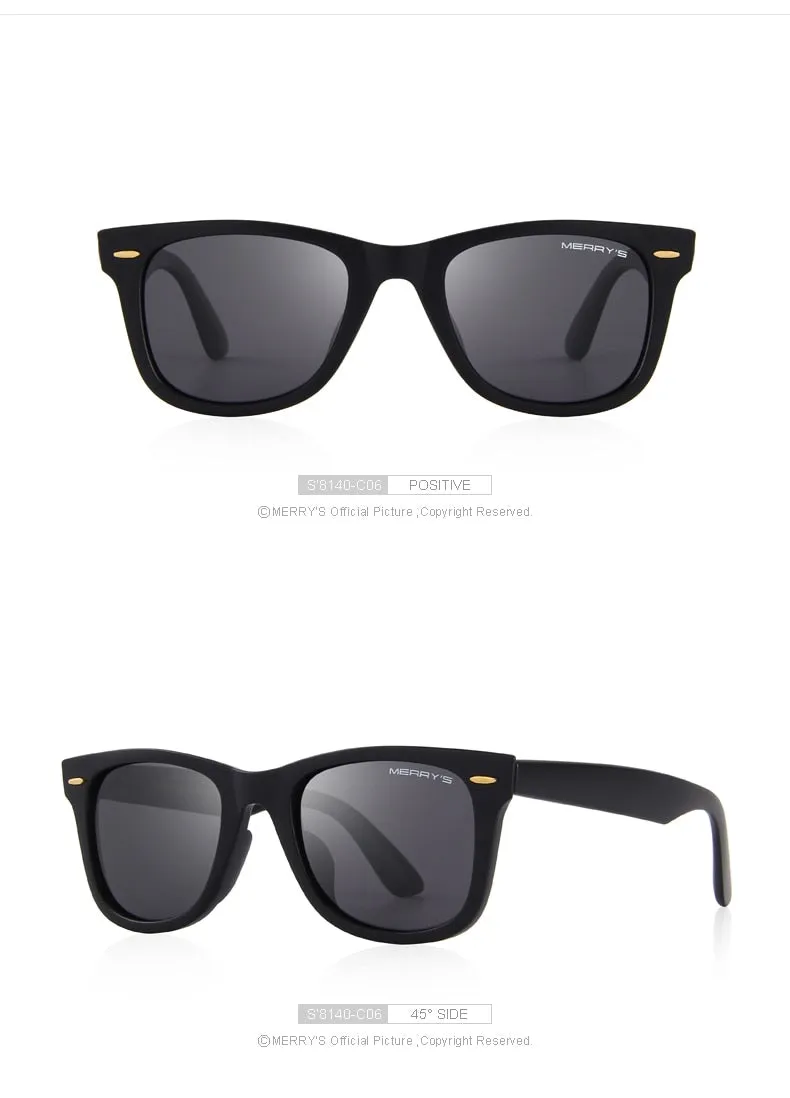 Designer Men/Women Classic Retro Rivet Polarized 100% UV Protection Sunglasses