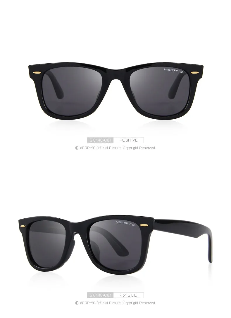 Designer Men/Women Classic Retro Rivet Polarized 100% UV Protection Sunglasses