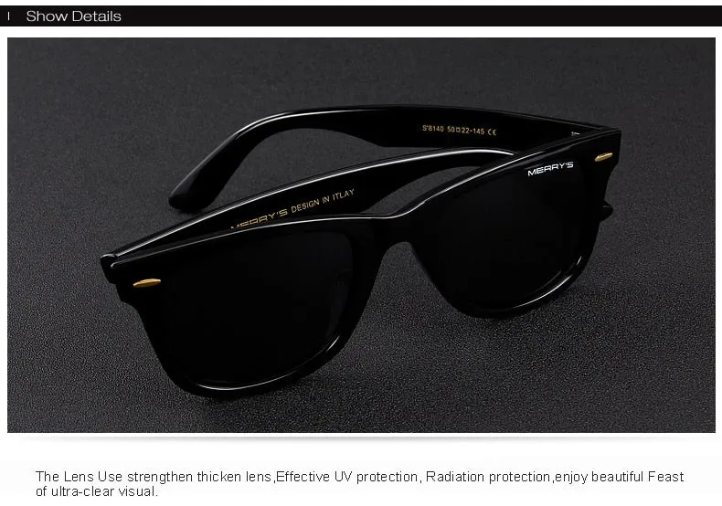 Designer Men/Women Classic Retro Rivet Polarized 100% UV Protection Sunglasses