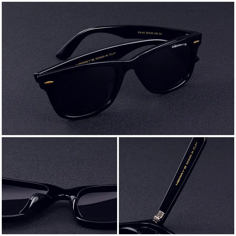 Designer Men/Women Classic Retro Rivet Polarized 100% UV Protection Sunglasses