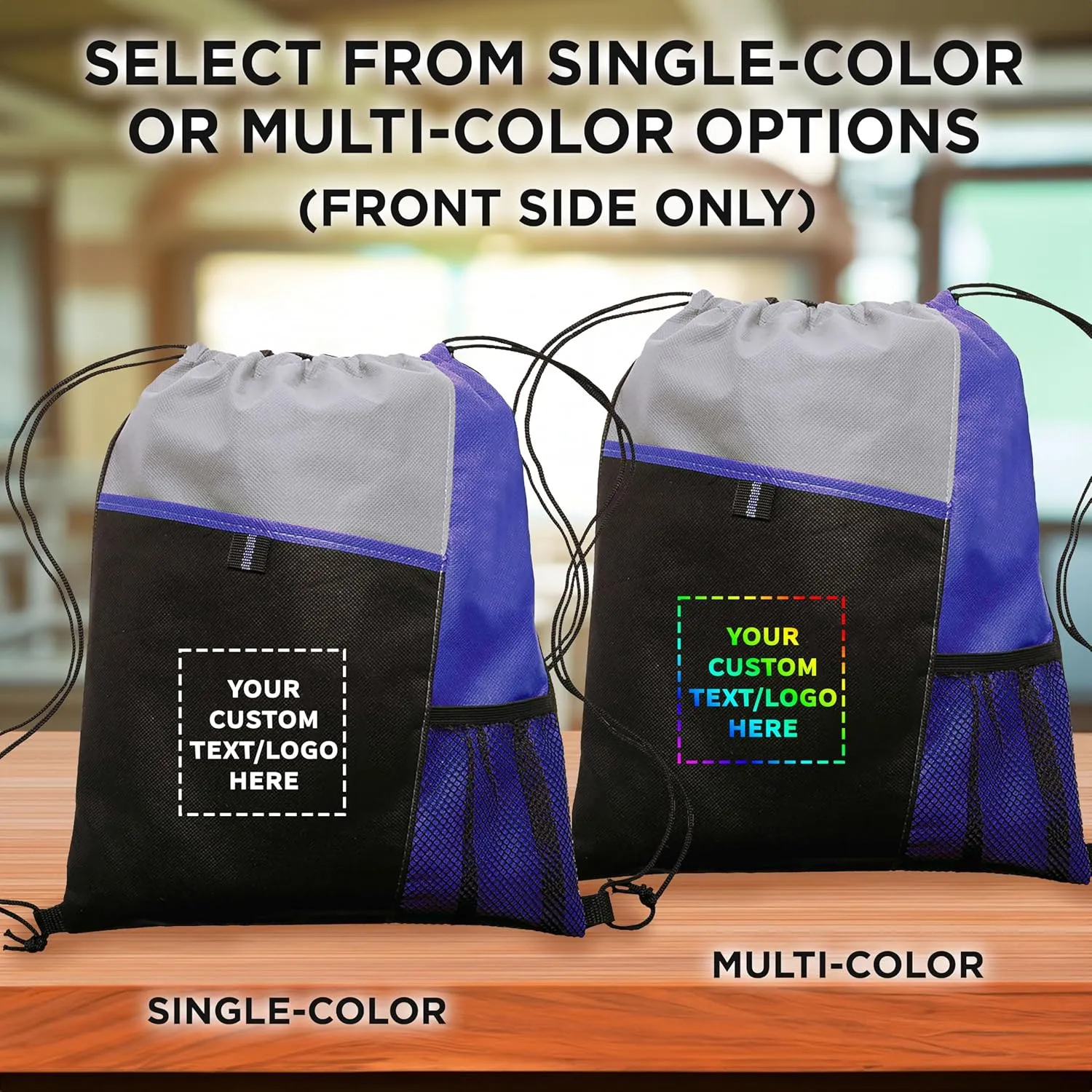 DISCOUNT PROMOS Drawstring Backpacks