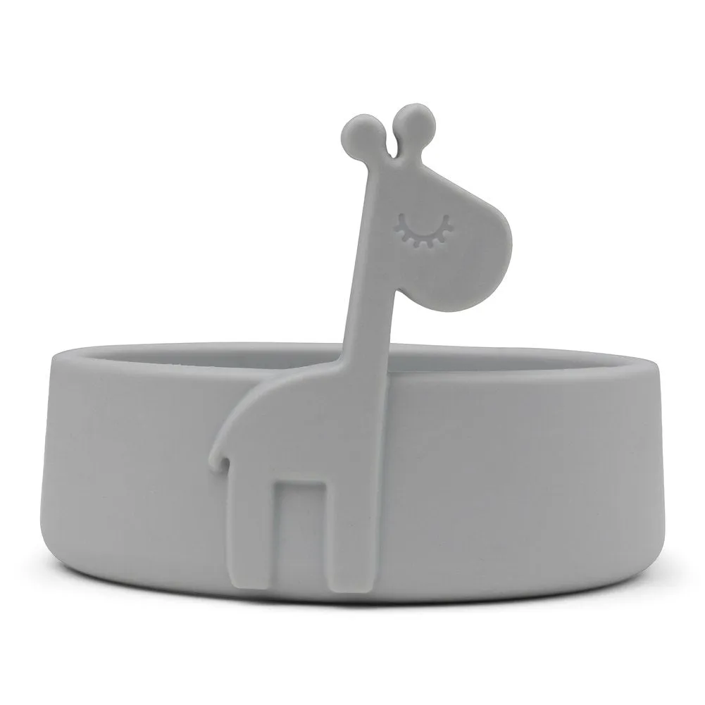 Done By Deer Peekaboo Silicone Bowl - Raffi Grey
