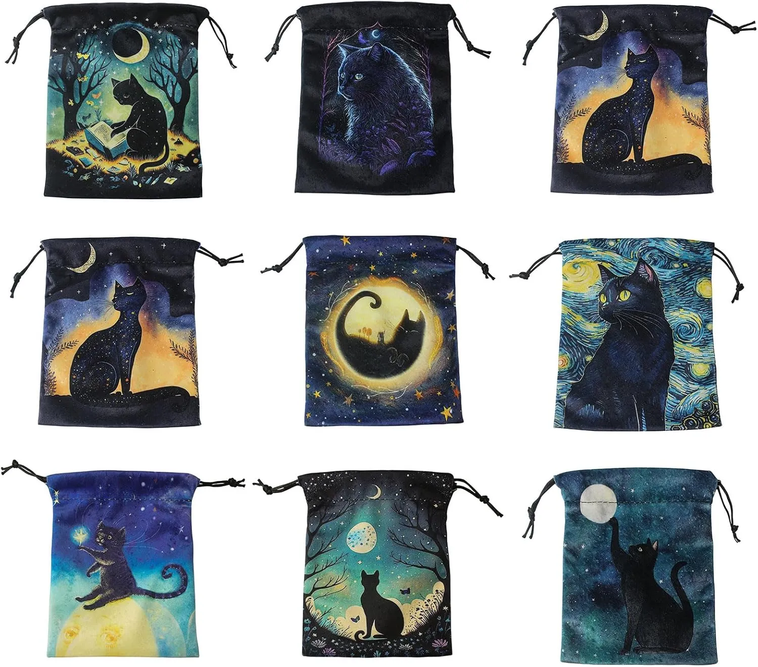 Drawstring Dices Bag Astrolabes Divinations Tarots Card Bag Board Game Mini Flannelette Jewelry Packaging Storage Pouch Mini Drawstring Bags