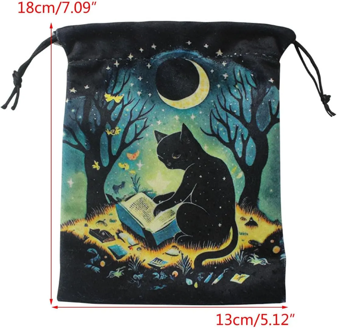 Drawstring Dices Bag Astrolabes Divinations Tarots Card Bag Board Game Mini Flannelette Jewelry Packaging Storage Pouch Mini Drawstring Bags