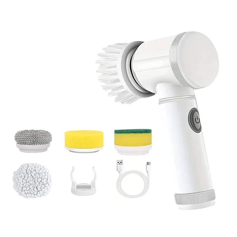 Electric Spin Scrubber Electric Cleaning Brush Cordless Power Scrubber with Replaceable Brush Heads