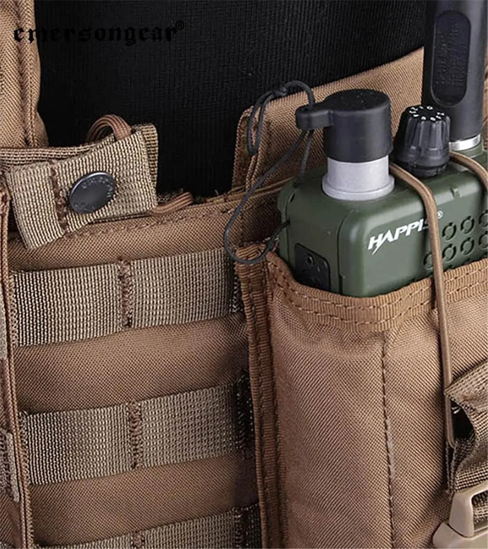 emersongear LBT6094A Style PC,Airsoft Paintball Tac Vest with Radio Pouch,Triple Mag Pouch and Dump Pouch