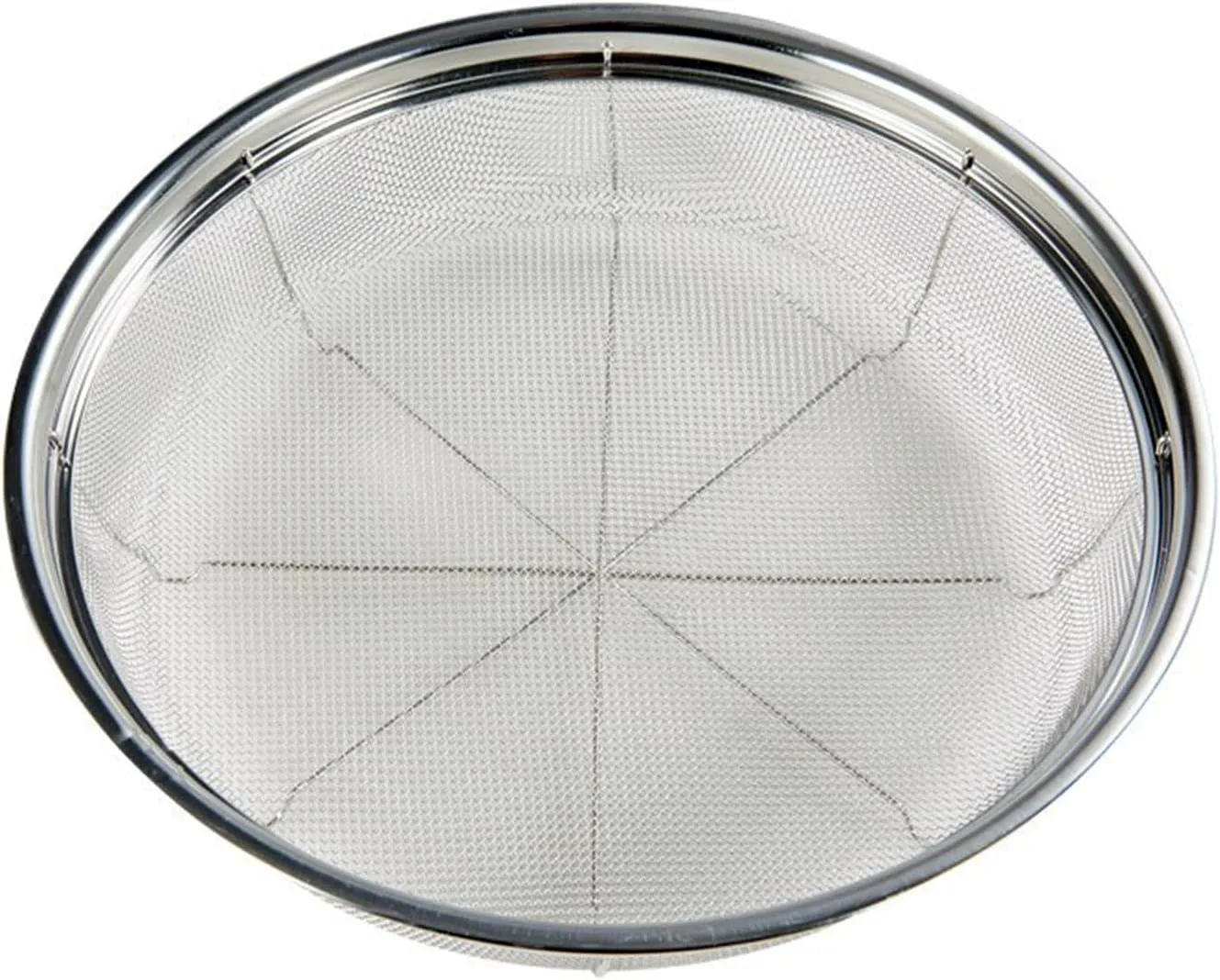 Fine Mesh Strainer for Kitchen, Stainless Steel Colander Bowl for Pasta, Rice, Fruit, Metal Net Baskets with Resting Base - Strain, Drain, Rinse Diameter 9.84 inch