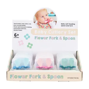 Flower Fork & Spoon Set - Counter Pack of 15