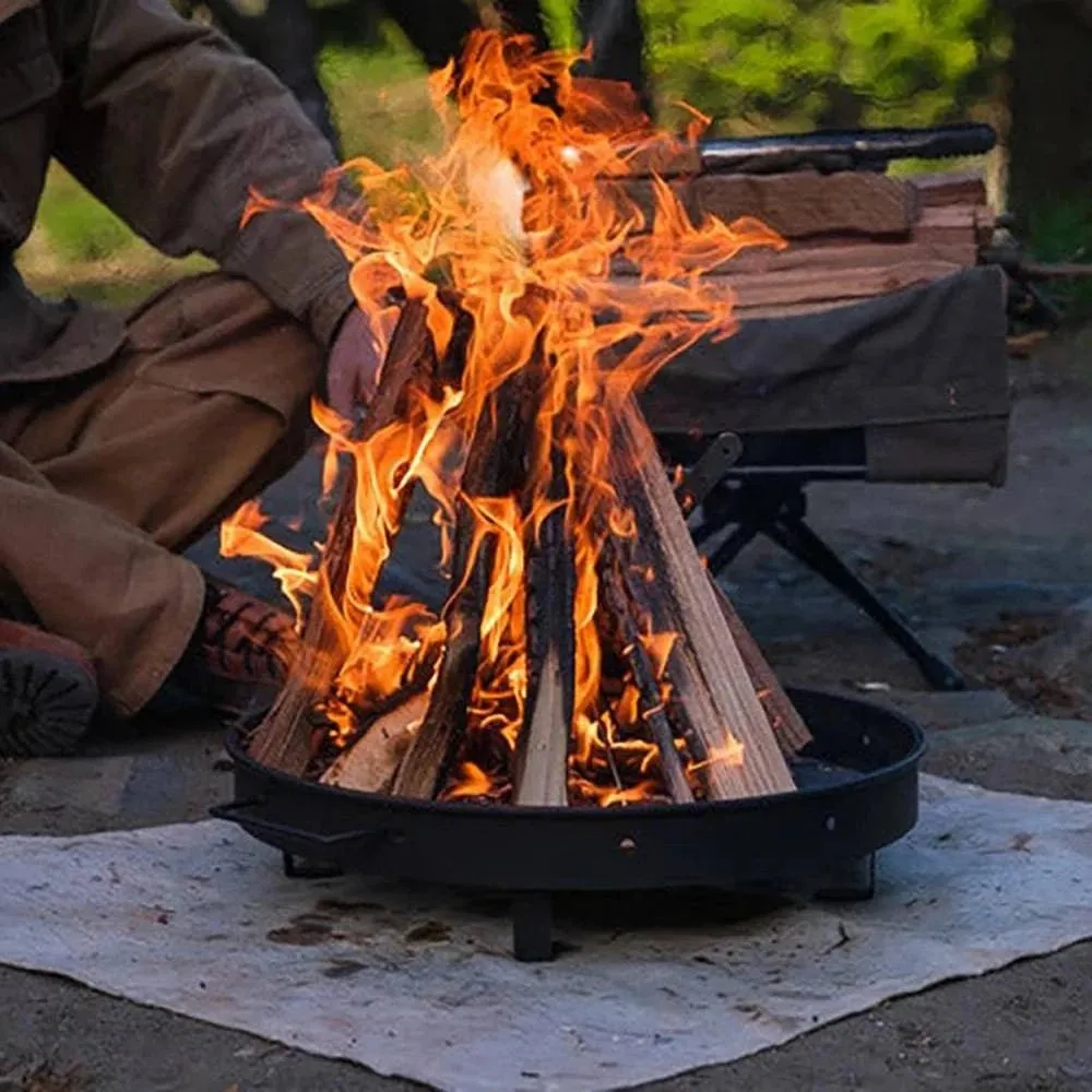 Foldable Camping Firewood Rack Ventilation Burners Auxiliary Frame Outdoor Stoves Accessories Camping Supplies