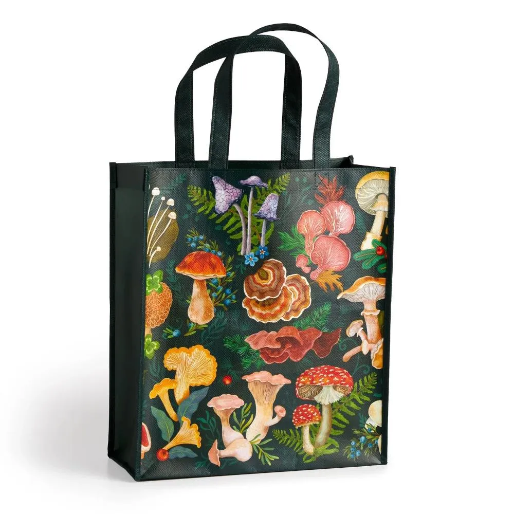 Galison Reusable Tote Bag - World of Mushrooms