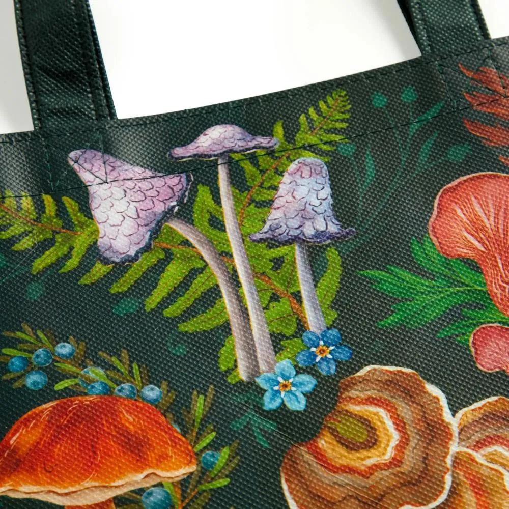 Galison Reusable Tote Bag - World of Mushrooms