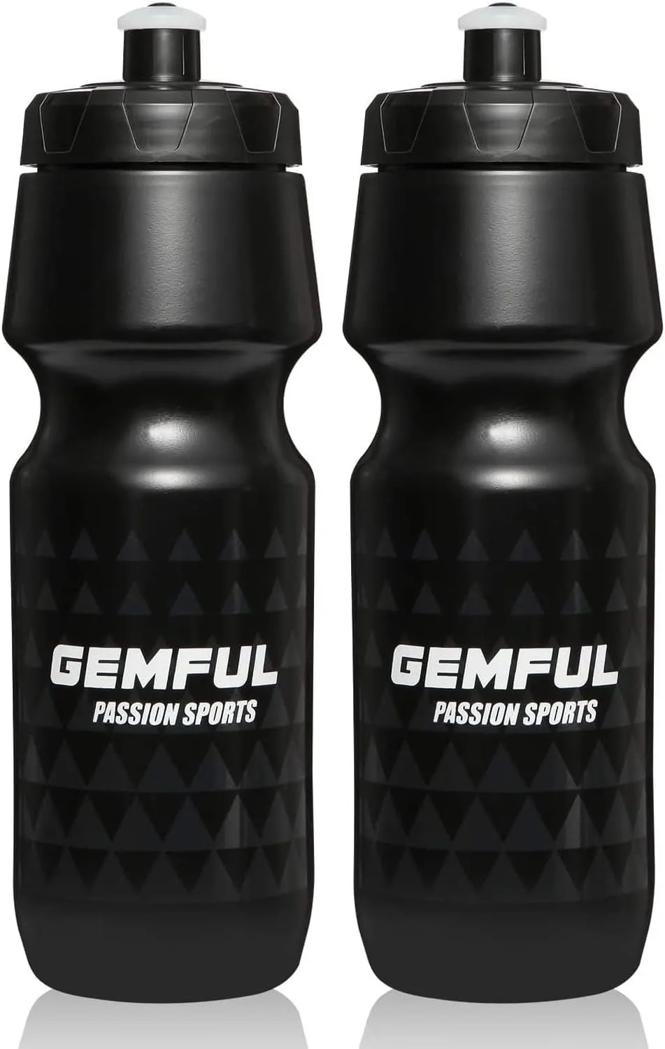 GEMFUL Bike Water Bottle BPA Free 750 ml 2 Pack