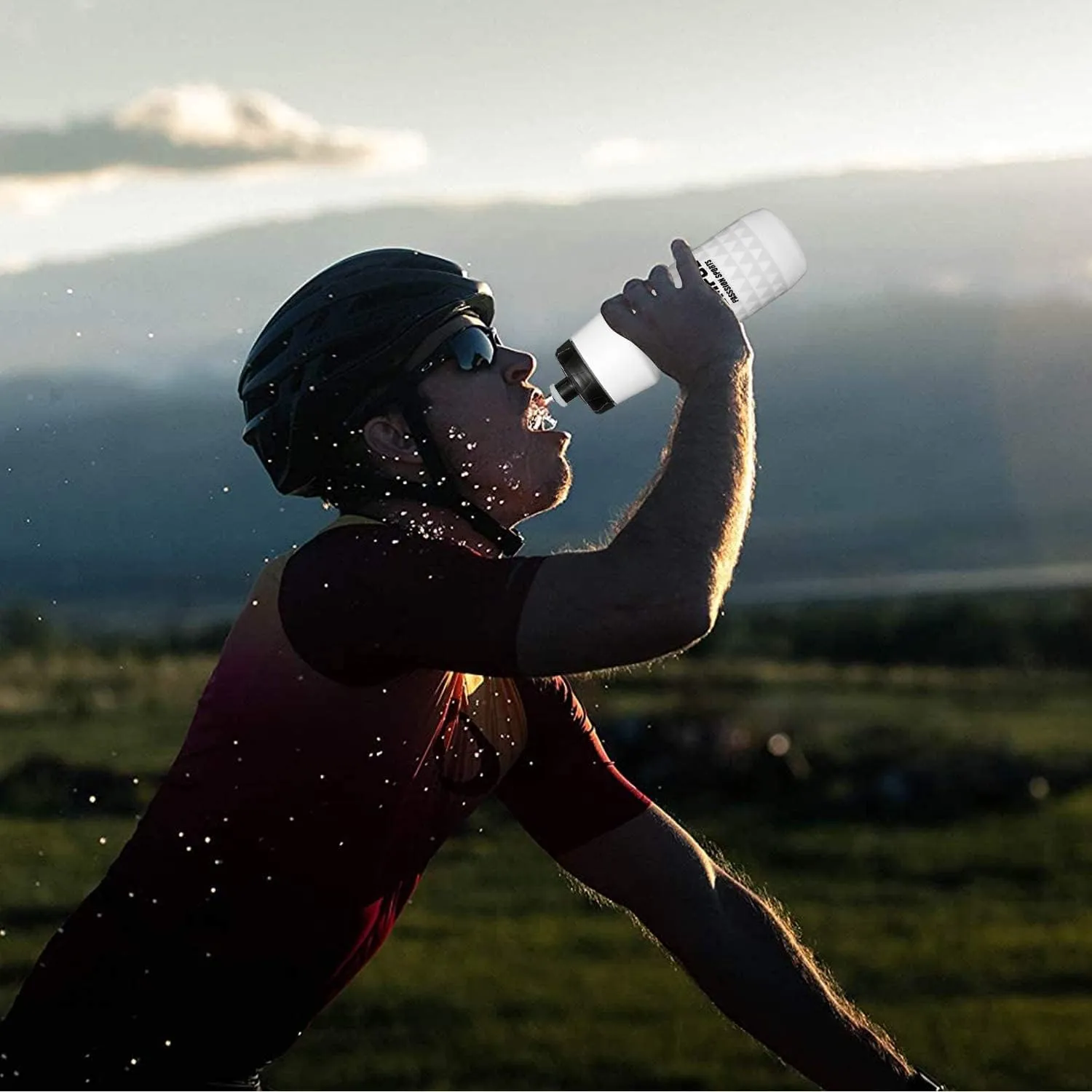 GEMFUL Bike Water Bottle BPA Free 750 ml 2 Pack