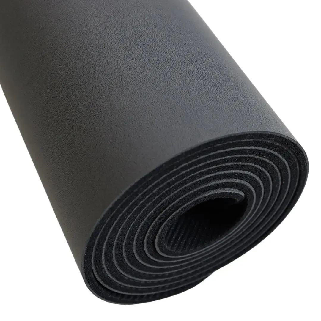 Grey Anti-Slip Yoga Mat 4mm (  Free Carry Strap)
