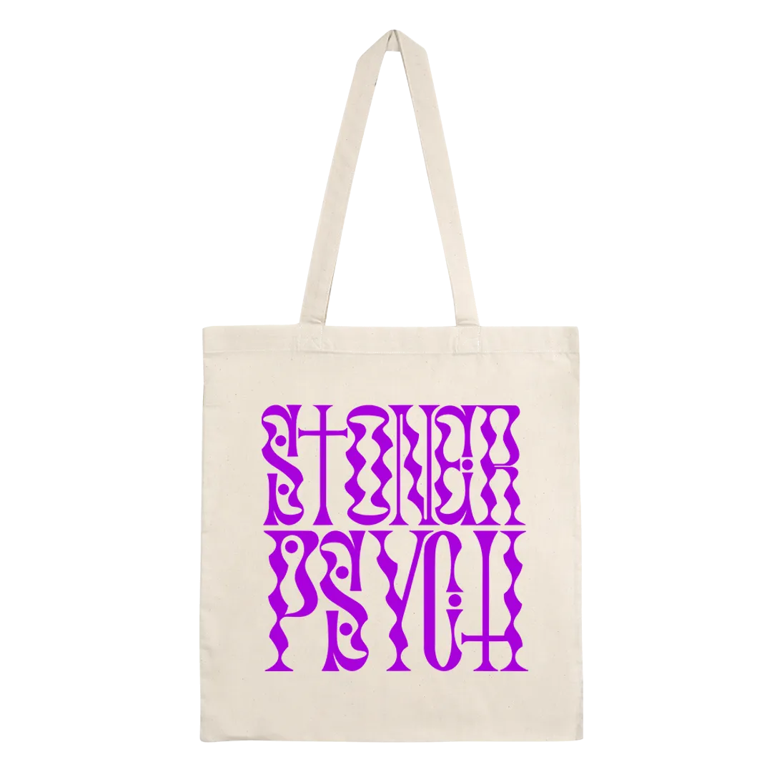 Heavy Threads - Stoner Psych Purple Logo Tote Bag