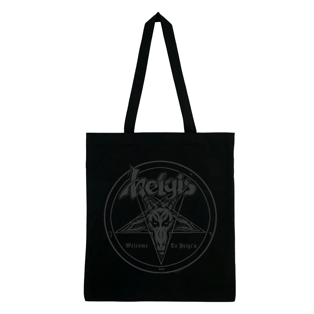 Helgi's - Welcome To Helgi's Black Logo Tote Bag - Black