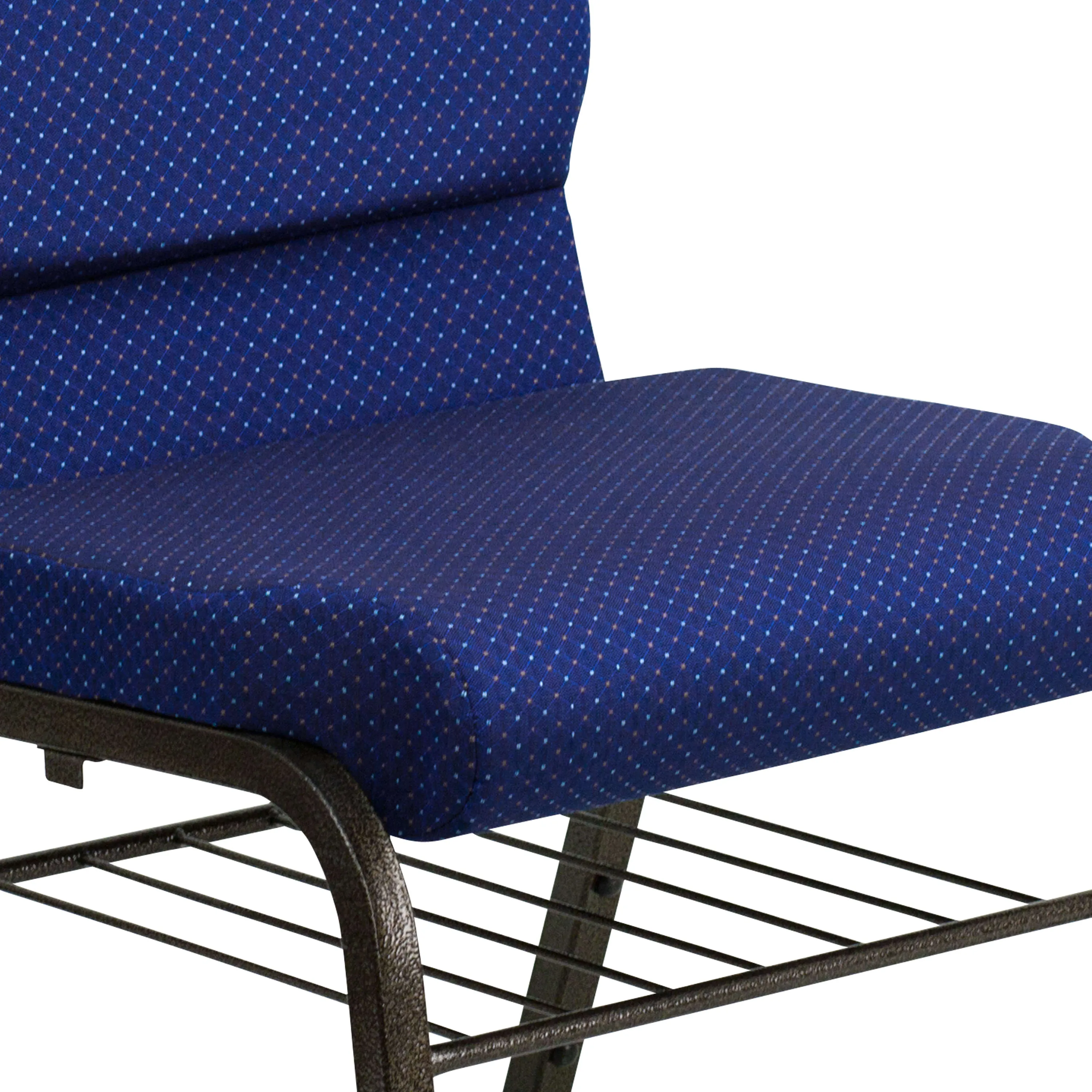 HERCULES Series 18.5''W Church Chair with Book Rack